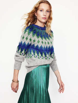 Kat Sparkle Fair Isle Jumper