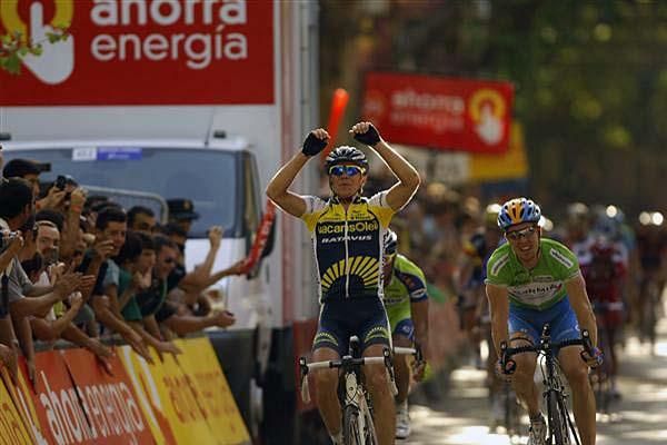 Borut Bozic (Vacansoleil) races to victory.
