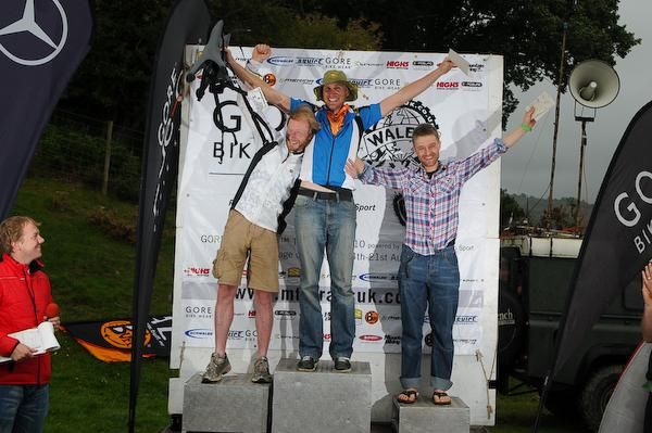 Men's solo podium at the 2010 TransWales