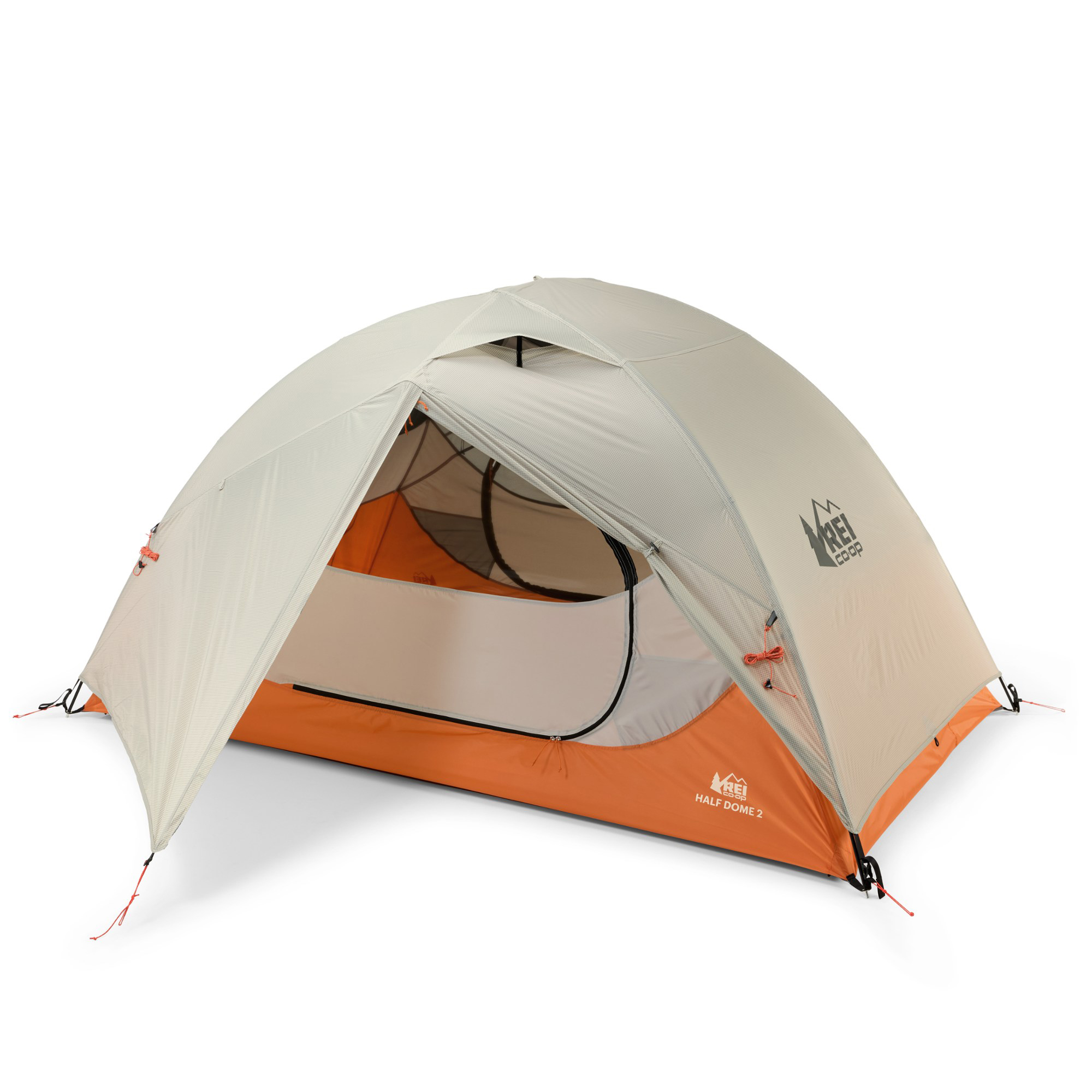 REI Half Dome 2 tent on white background