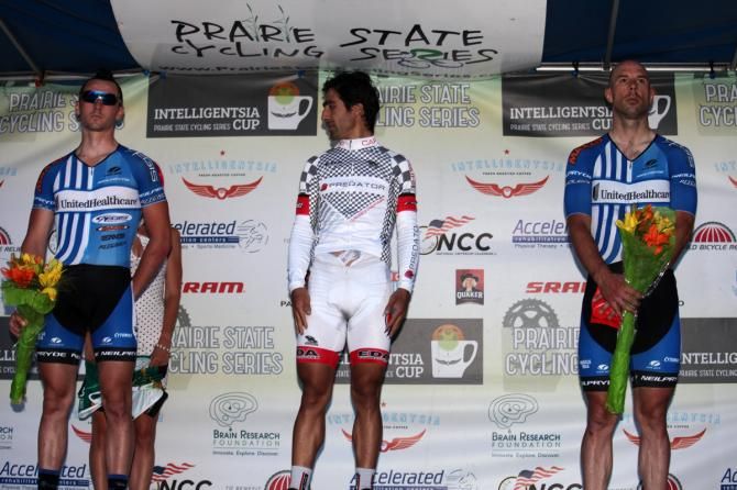Men's podium (L-R): Luke Keough, Ricardo Escuela and Karl Menzies