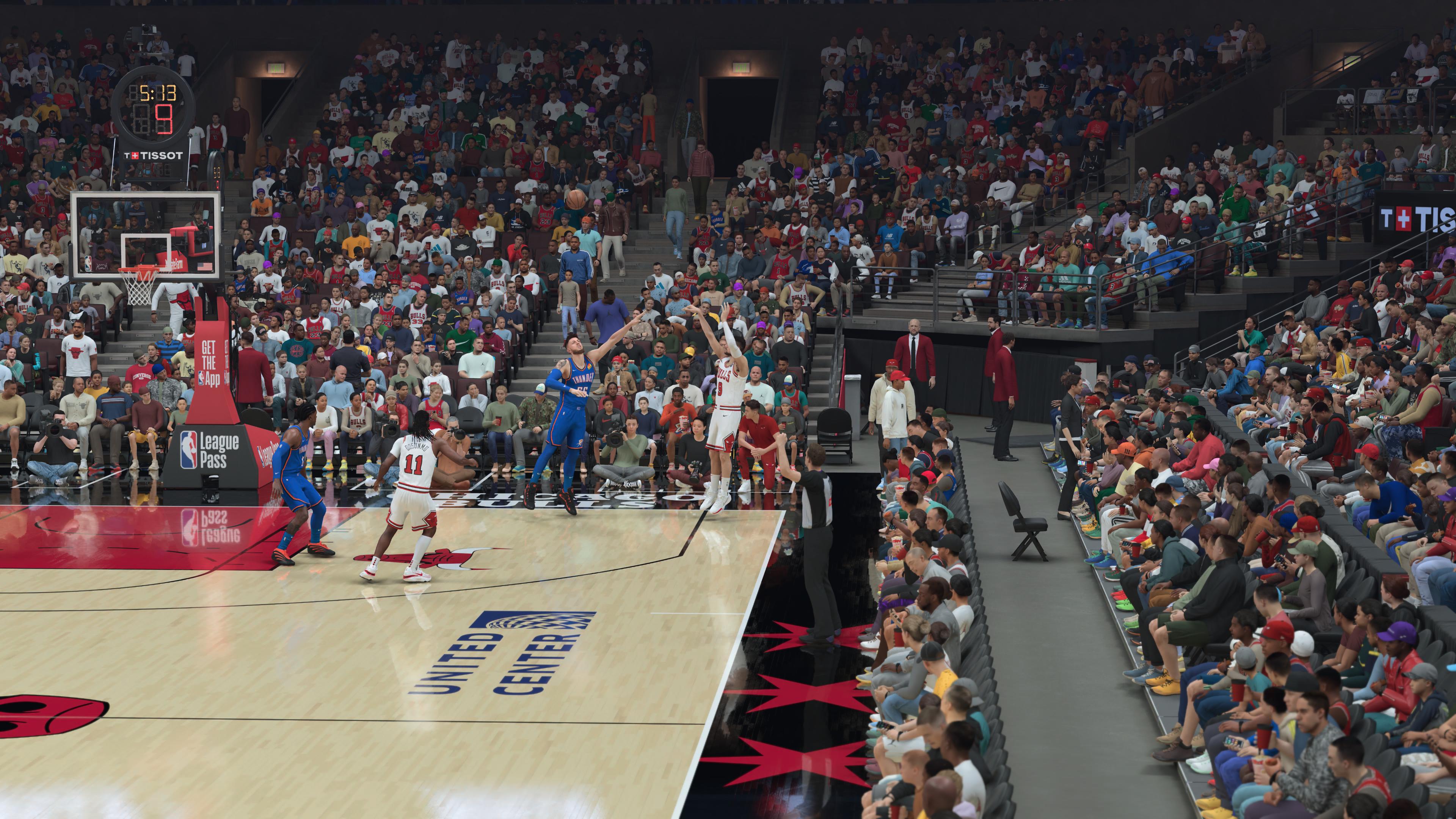 Screenshots from 2K sports game NBA 2K26