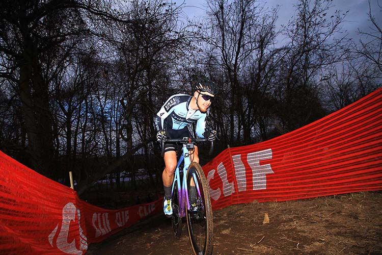 Merwin Davis (Cycle-Smart) pushes through the last lap as the sun starts to set on the 2019 Supercross Cu
