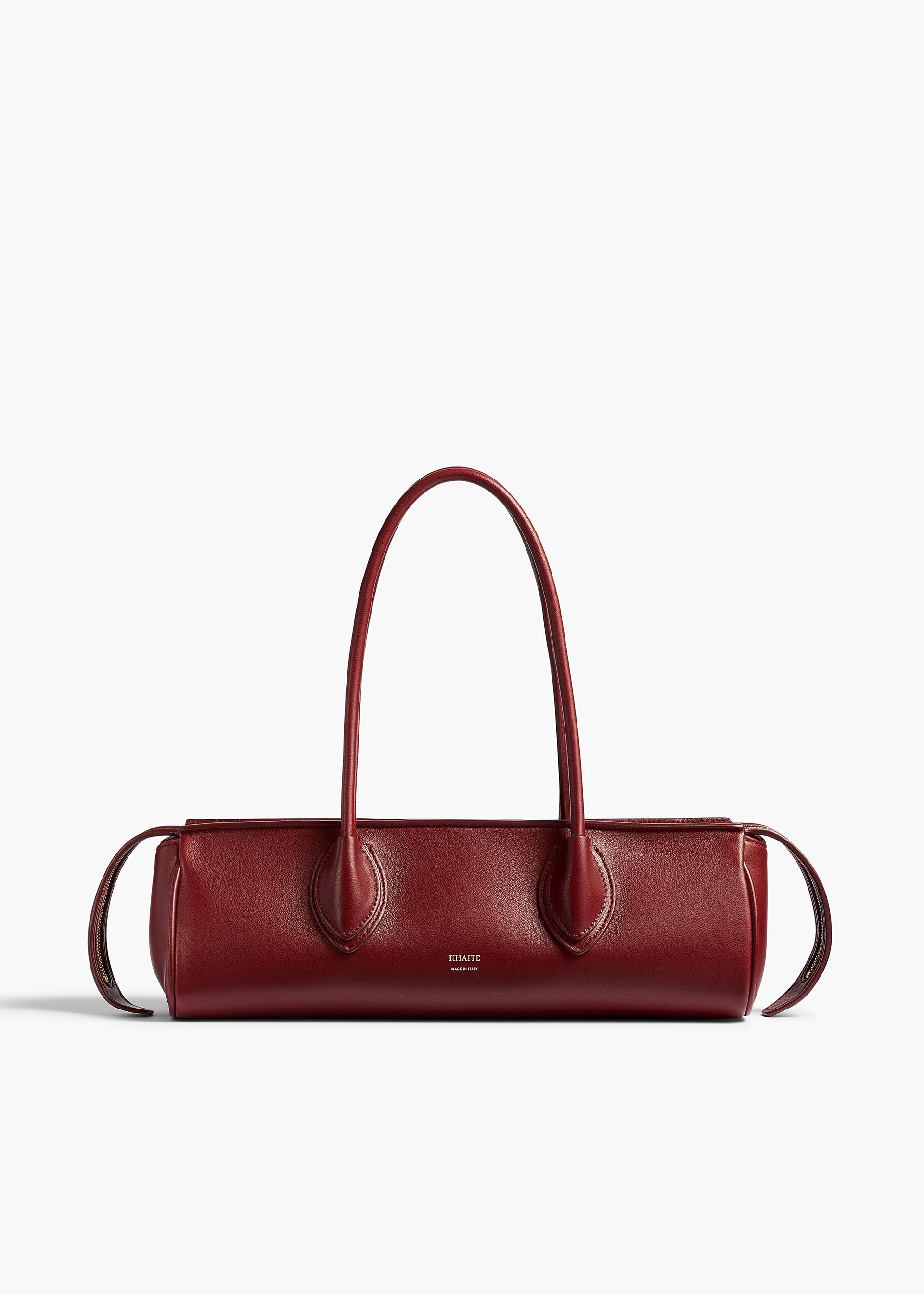 Donna Shoulder Bag in Oxblood Leather - O/s / Oxblood / 100%lambskin