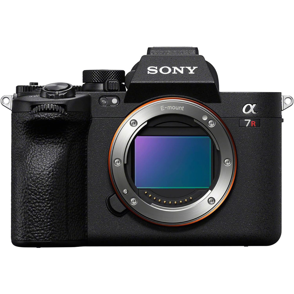 Sony A7R V on a white background