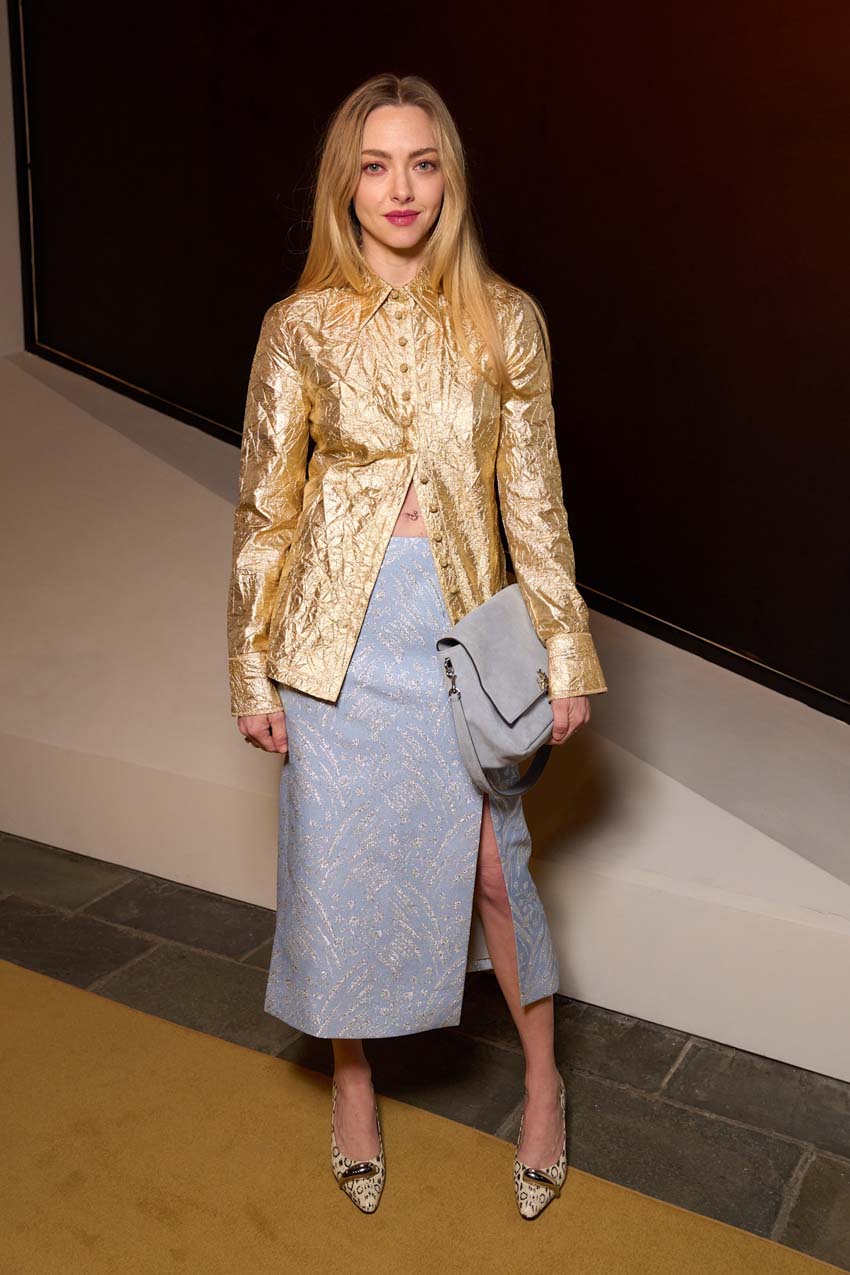 Amanda Seyfried at the Tory Burch F/W 26 show.