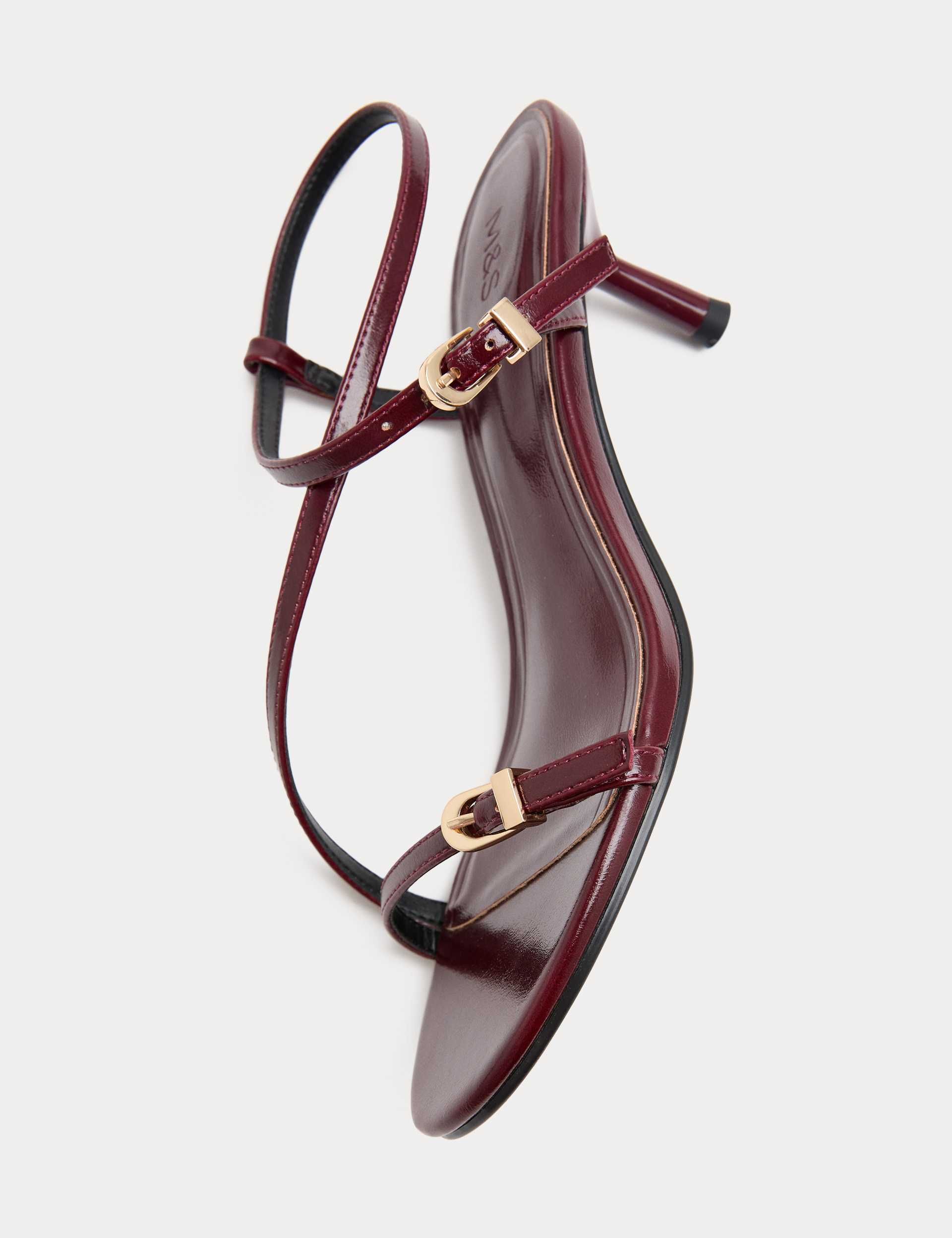 Buckle Strappy Stiletto Heel Sandals