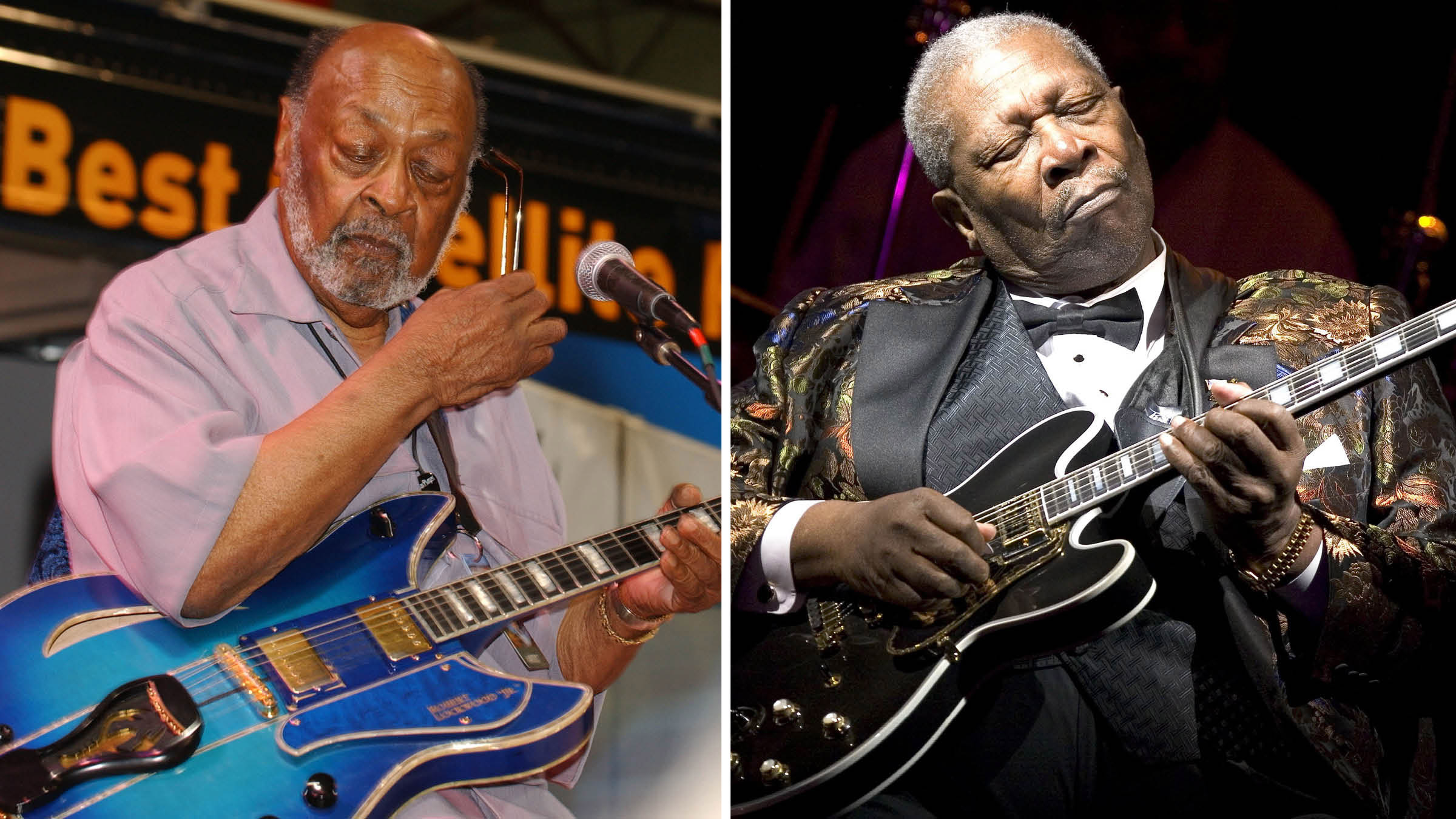 Blues masters Robert Jr Lockwood and B.B. King