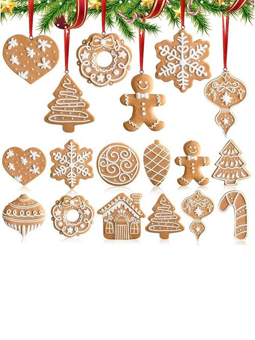 Gingerbread Christmas Tree Decorations 