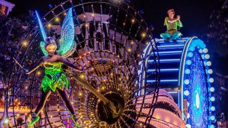 The fan-favorite parade, “Paint the Night,” which features stunning colors, vibrant floats and more than a million brilliant LED lights returns to Disneyland Park in Anaheim, Calif. for a limited time. Guests can "celebrate happy” during the Disneyland Resort 70th Celebration beginning May 16, 2025.