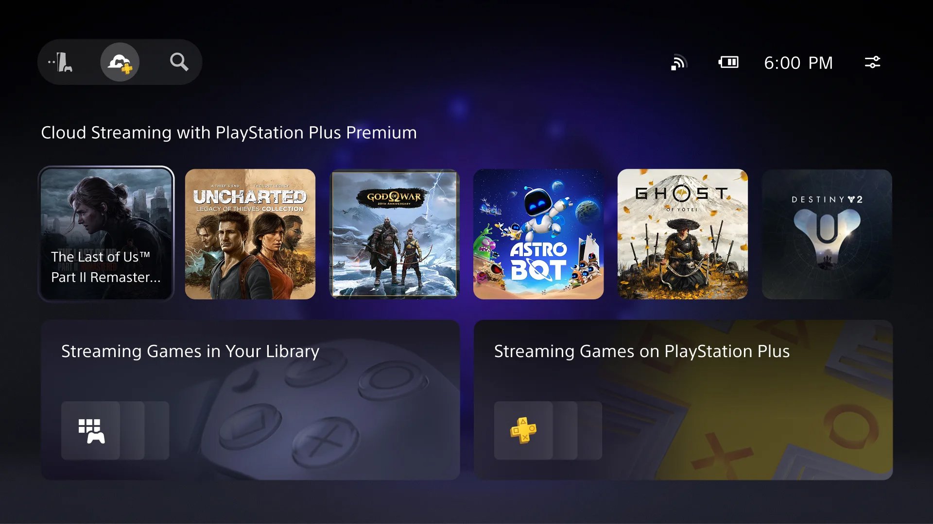PlayStation Portal new homescreen (November 2025)