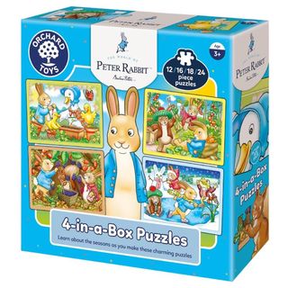 Peter Rabbit 4-in-a-box puzzles from Orchard Toys