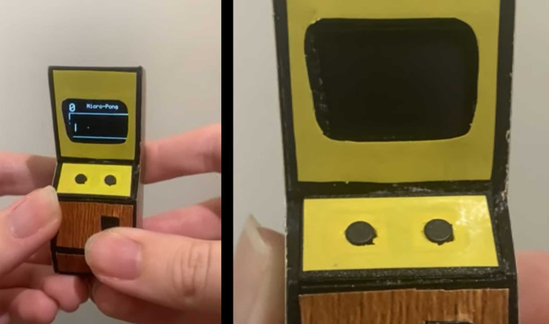 World's smallest arcade game cabinet