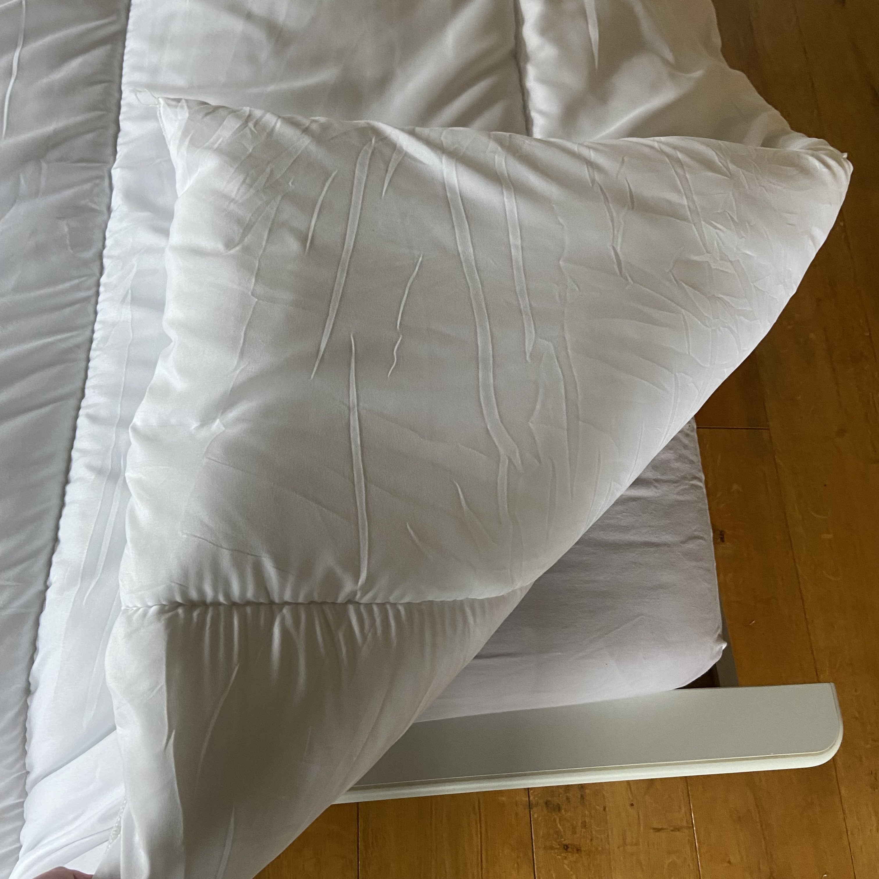 The Slumberdown Made For You Two Duvet being tested