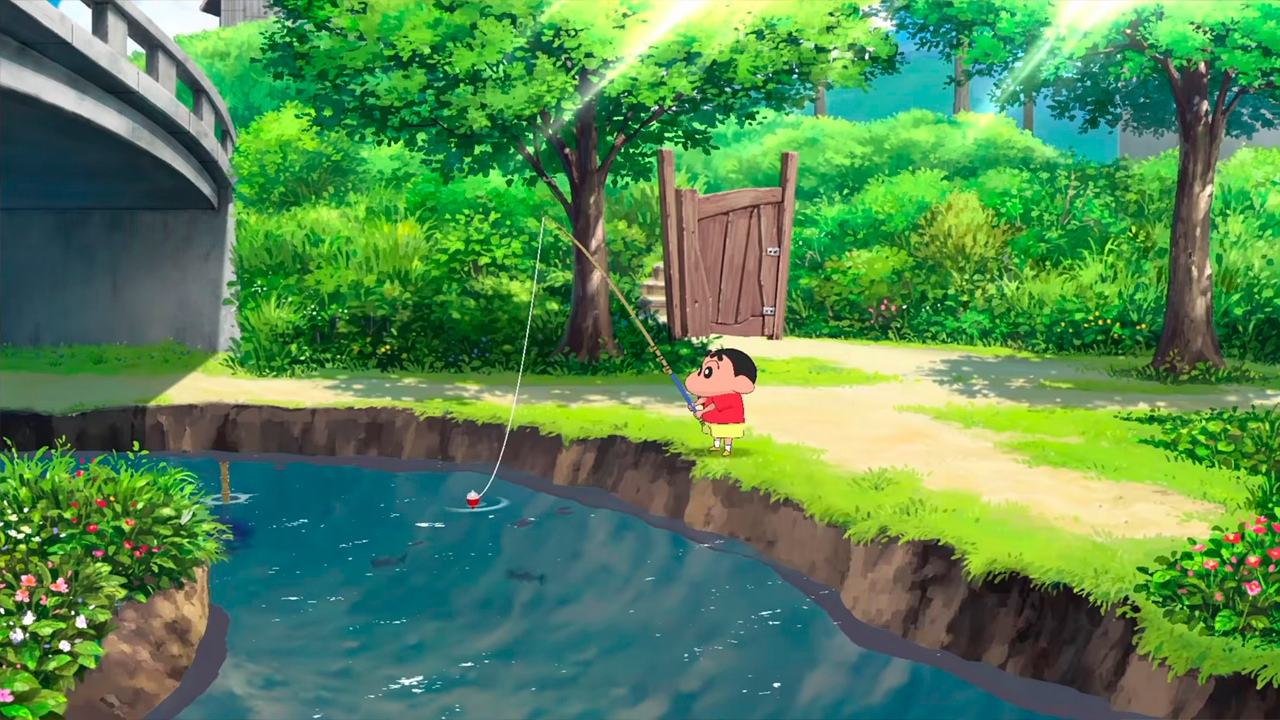 Shin Chan fishing