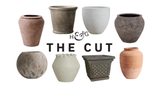 The Cut collage of oversized garden planters