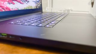 The Razer Blade 18 (2024) side view.