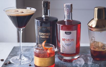 Lidl pre-mixed Negroni and Espresso Martini