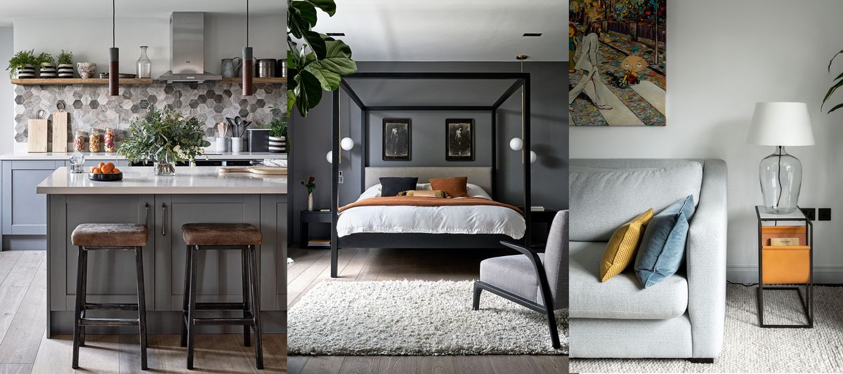 Light Grey Metal Fabric, Wallpaper and Home Decor