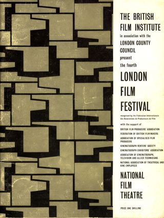The 1960 LFF poster makes confident use of abstract art