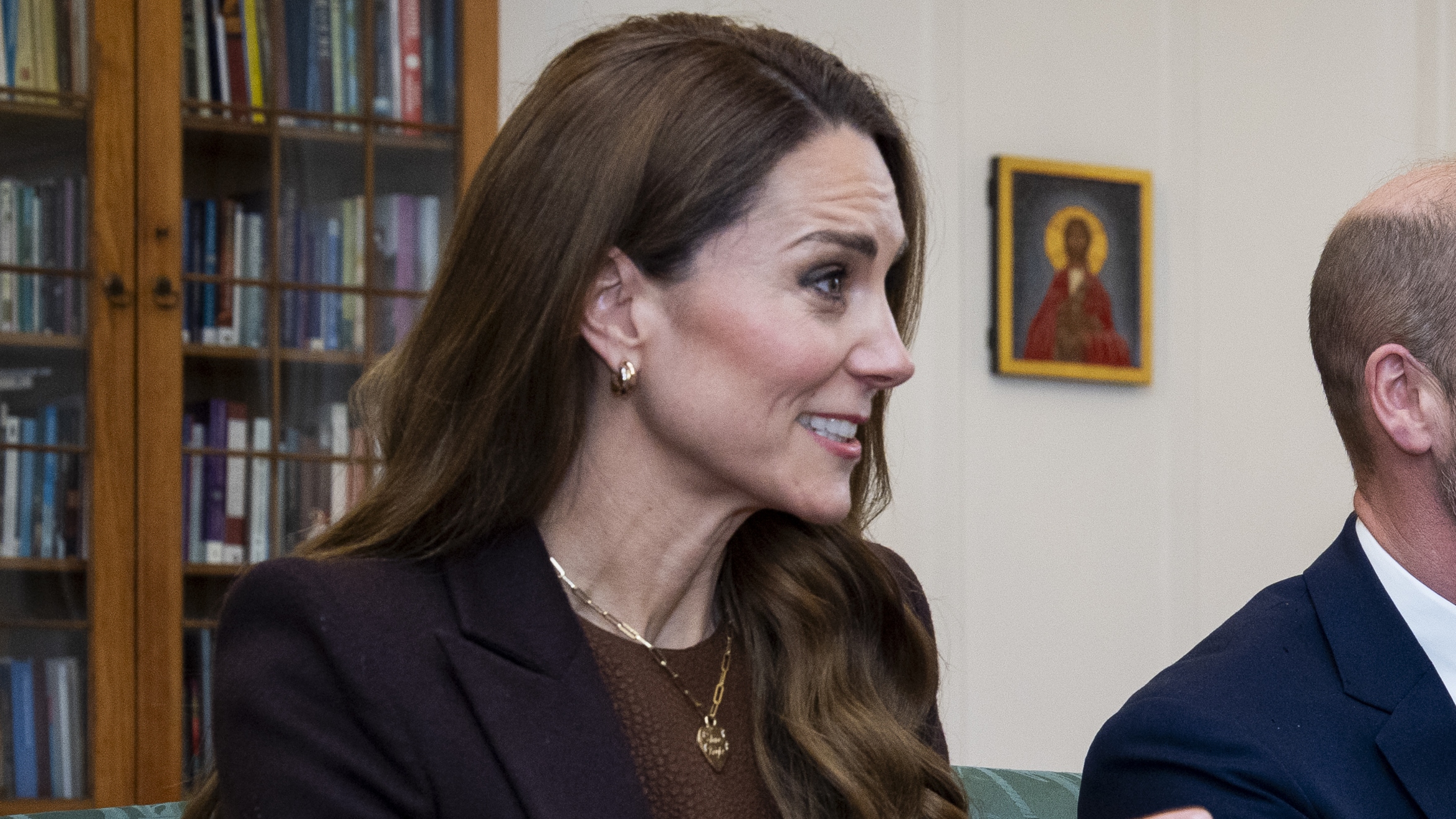 Catherine, Princess of Wales meets with the Archbishop of Canterbury Dame Sarah Mullally (not pictured) during an audience at Lambeth Palace on February 5, 2026