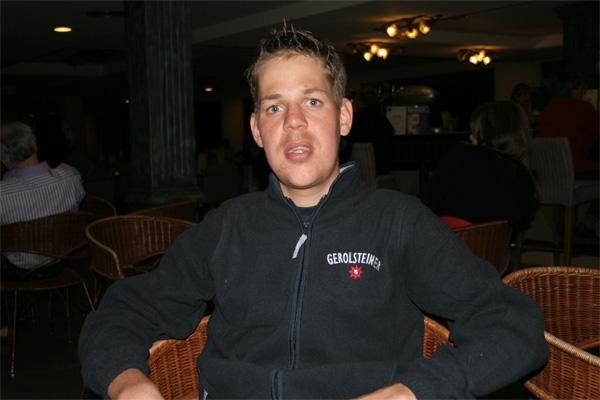 Bernhard Kohl at the Gerolsteiner training camp