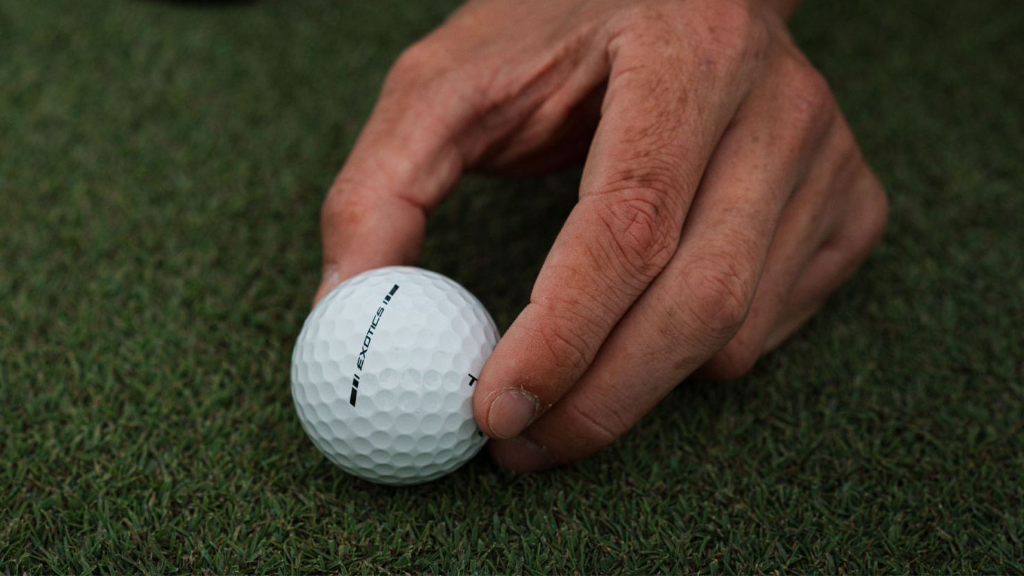 Tour Edge Exotics ball sidestamp