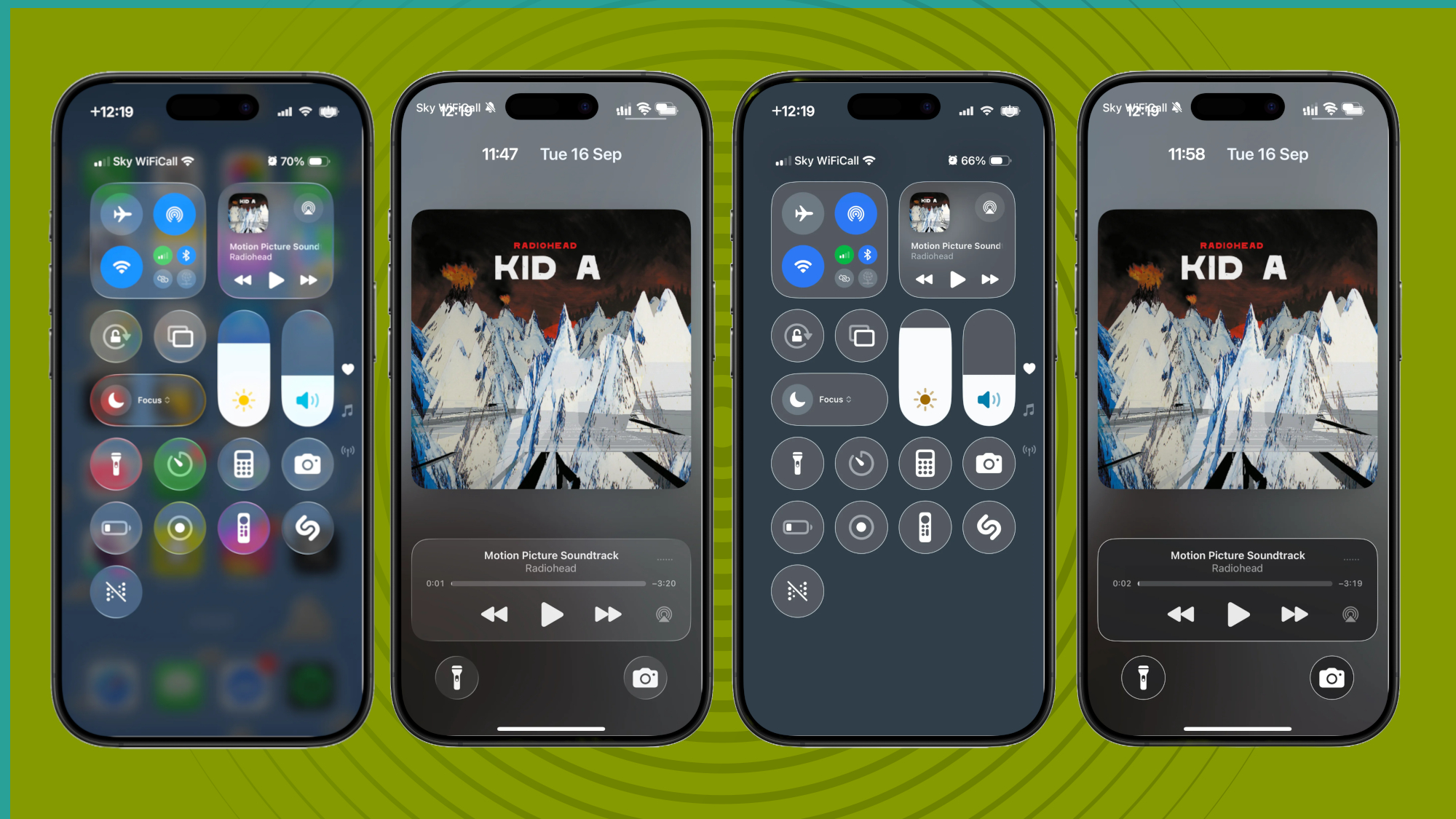 Liquid Glass interface in iOS 26
