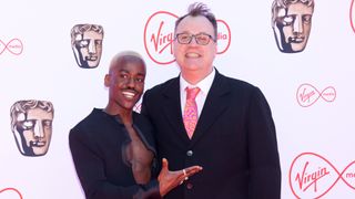 Russell T. Davies with new Doctor Who star Ncuti Gatwa.