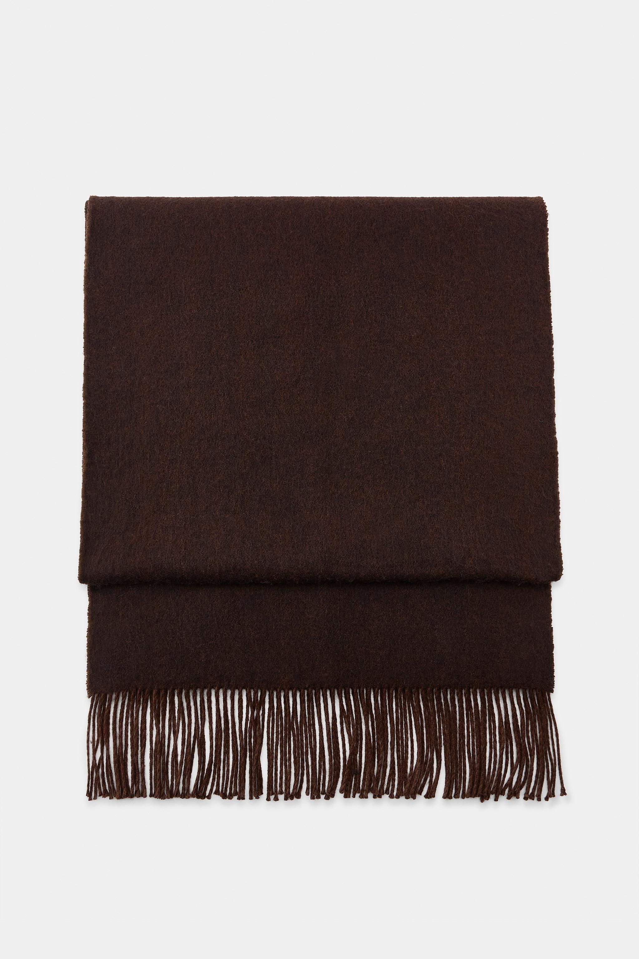 Plain Soft Fringed Scarf