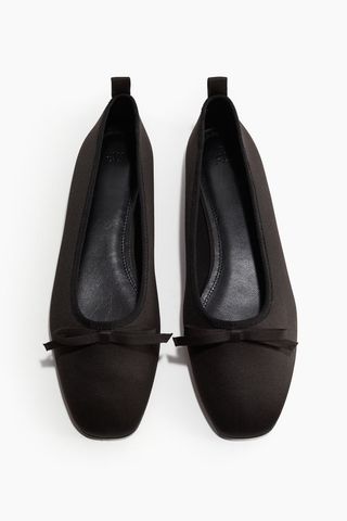 Bow-Detail Ballet Flats