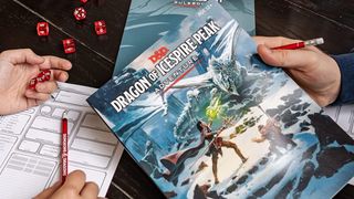Dungeons & Dragons Essentials Kit book and dice