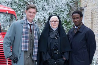 DI Sam Gillespie, Sister Boniface and DS Felix Livingstone in Sister Boniface Mysteries.