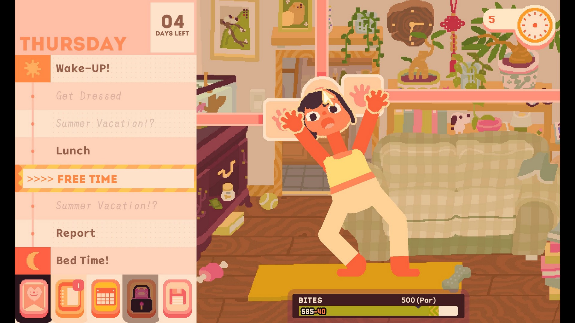 Stretching while doing yoga in Consume Me