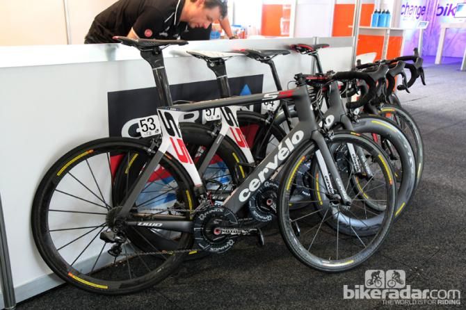 Garmin-Cerv&eacute;lo brought a mix of Cerv&eacute;lo S5 and R5 machines to Tour Down Under.
