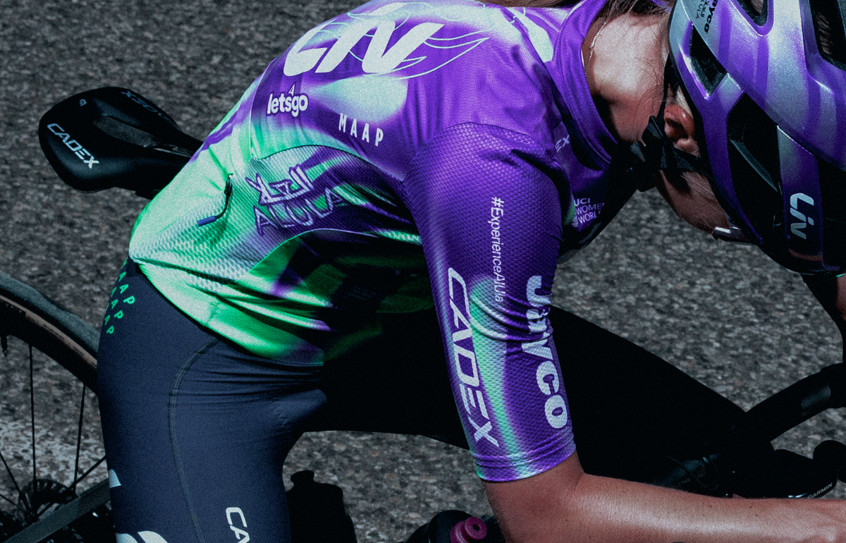 The new MAAP swap-out kit for Liv AlUla Jayco at the 2026 Tour de France Femmes