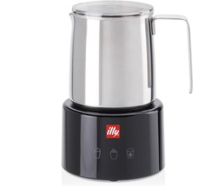illy electric milk frother in black