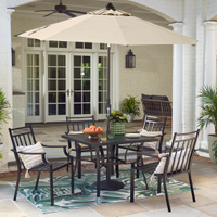 Style Selections Ashton 5-Piece Black Patio Dining Set