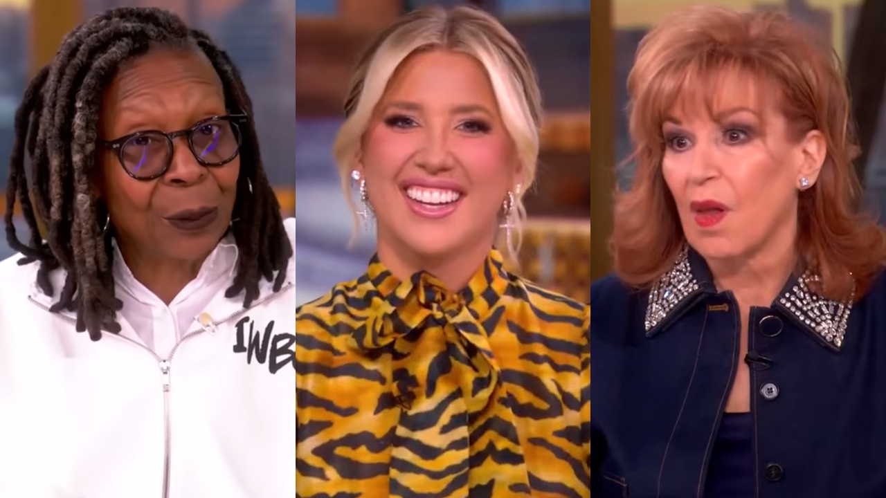 Whoopi Goldberg, Savannah Chrisley and Joy Behar are shown on The View.
