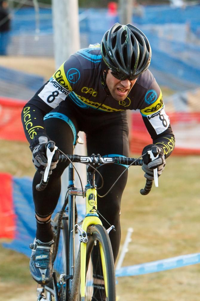Former Danish National Cyclocross Champion Joachim Parbo (Challenge Tires) on course today