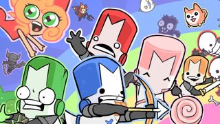 The title screen for Castle Crashers