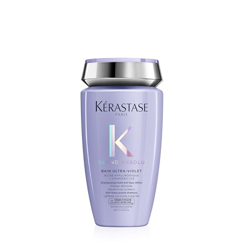 Kerastase Blond Absolu Bain Ultra-Violet Shampoo &amp;ndash; Neutralizes Brass | Blue and Violet Pigments, Restores Shine, Softness