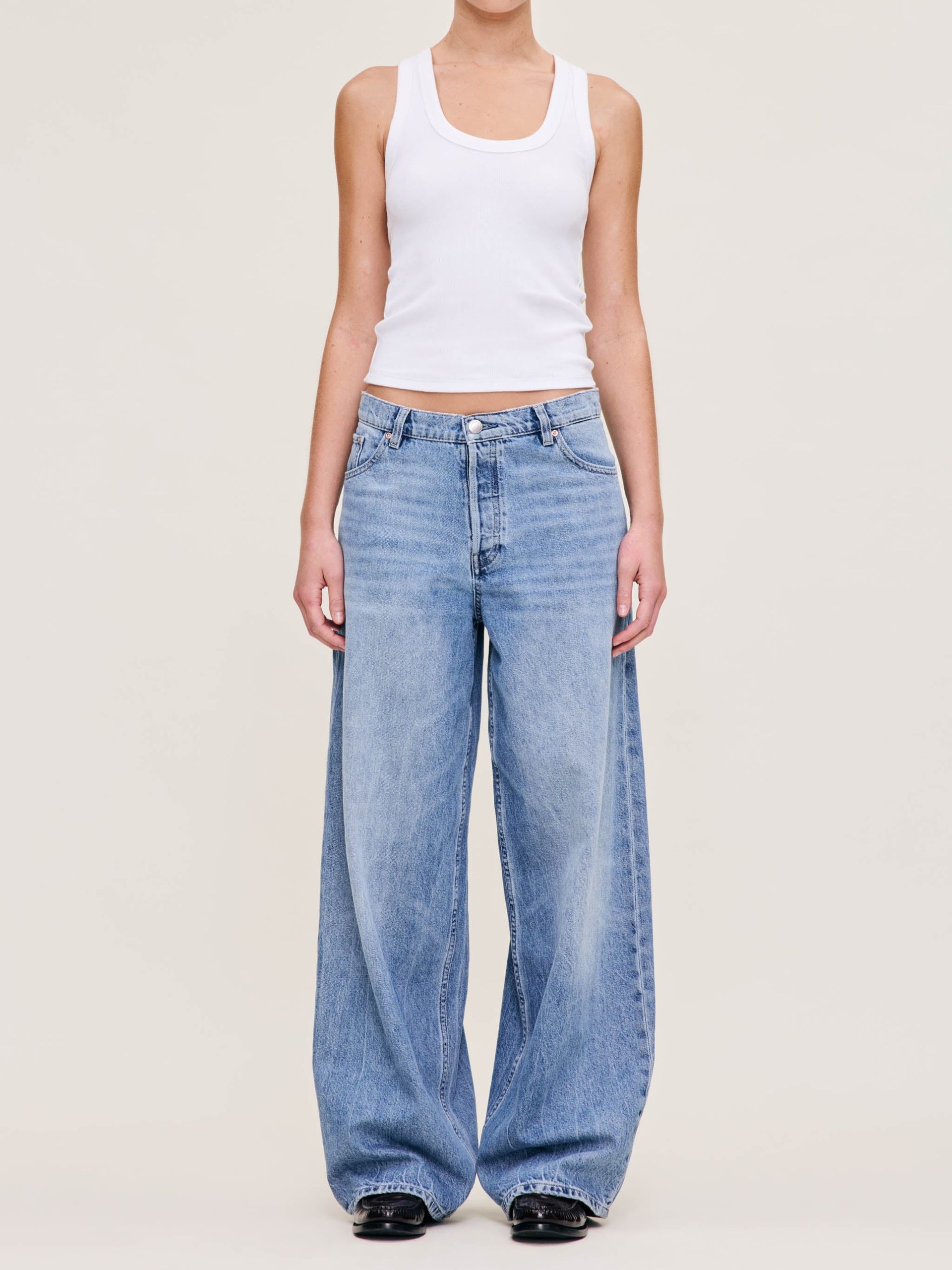 Razi Wide Barrel High Rise Jeans | Glendale - 23 / Glendale