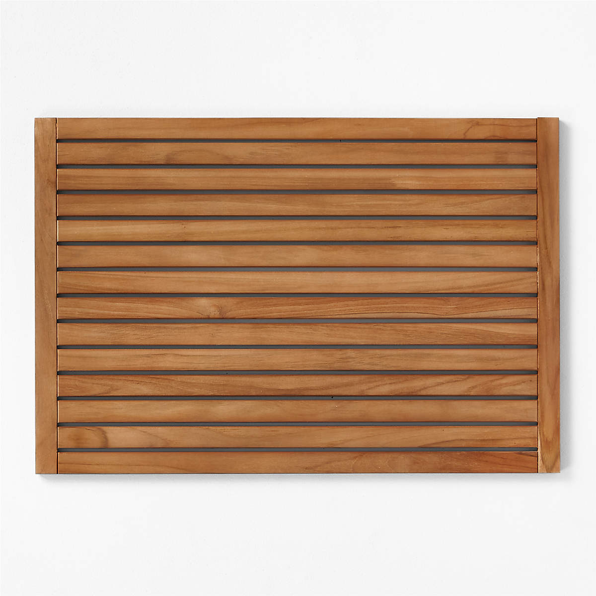 teak wooden shower mat