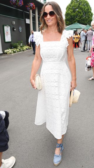 Pippa Middleton attends day four of Wimbledon in 2018