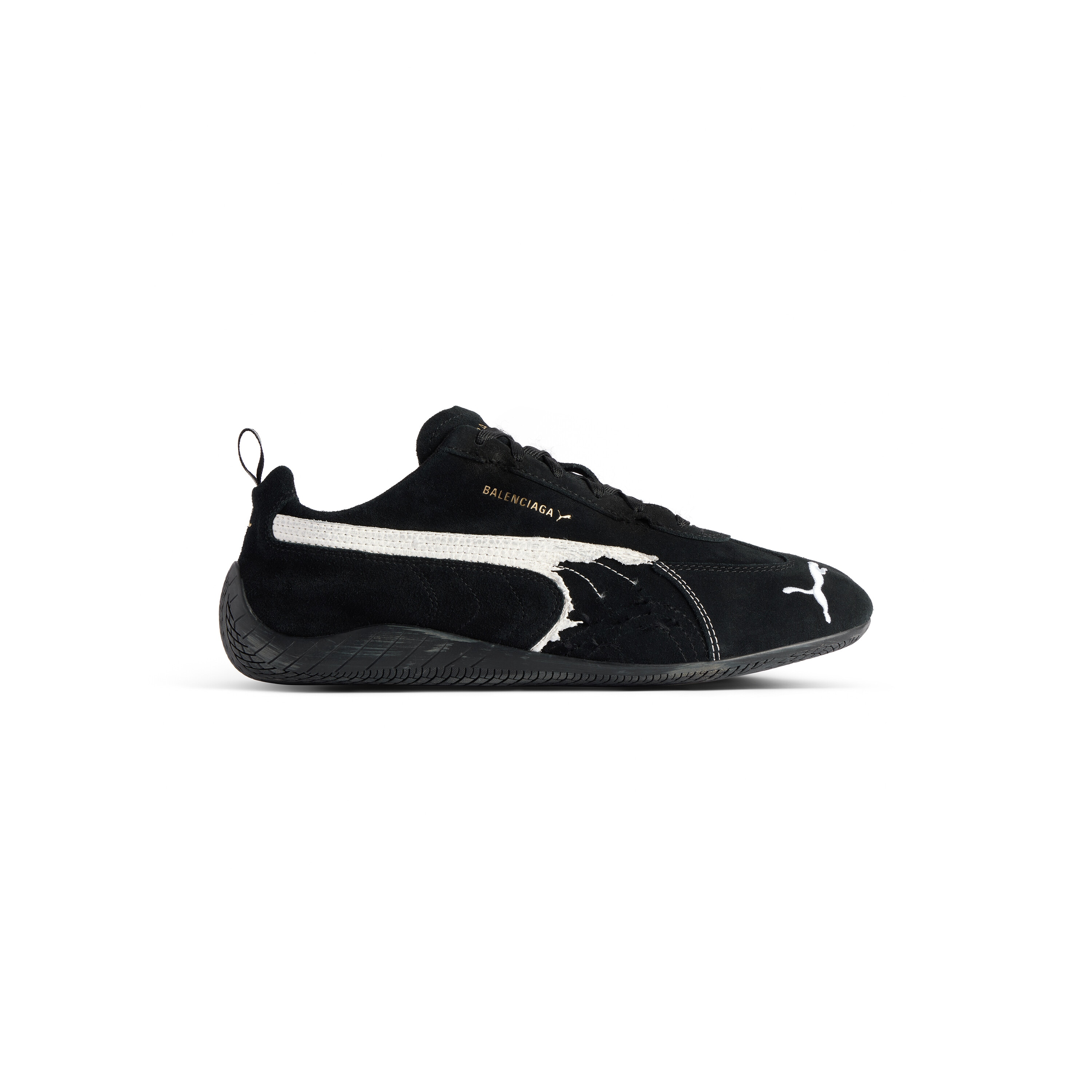 Speedcat Suede Balenciaga in Black/white