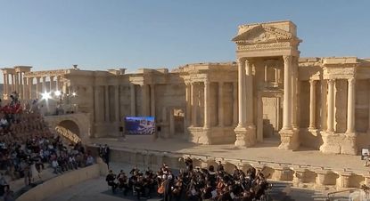 The concert held Thursday in Palmyra, Syria.