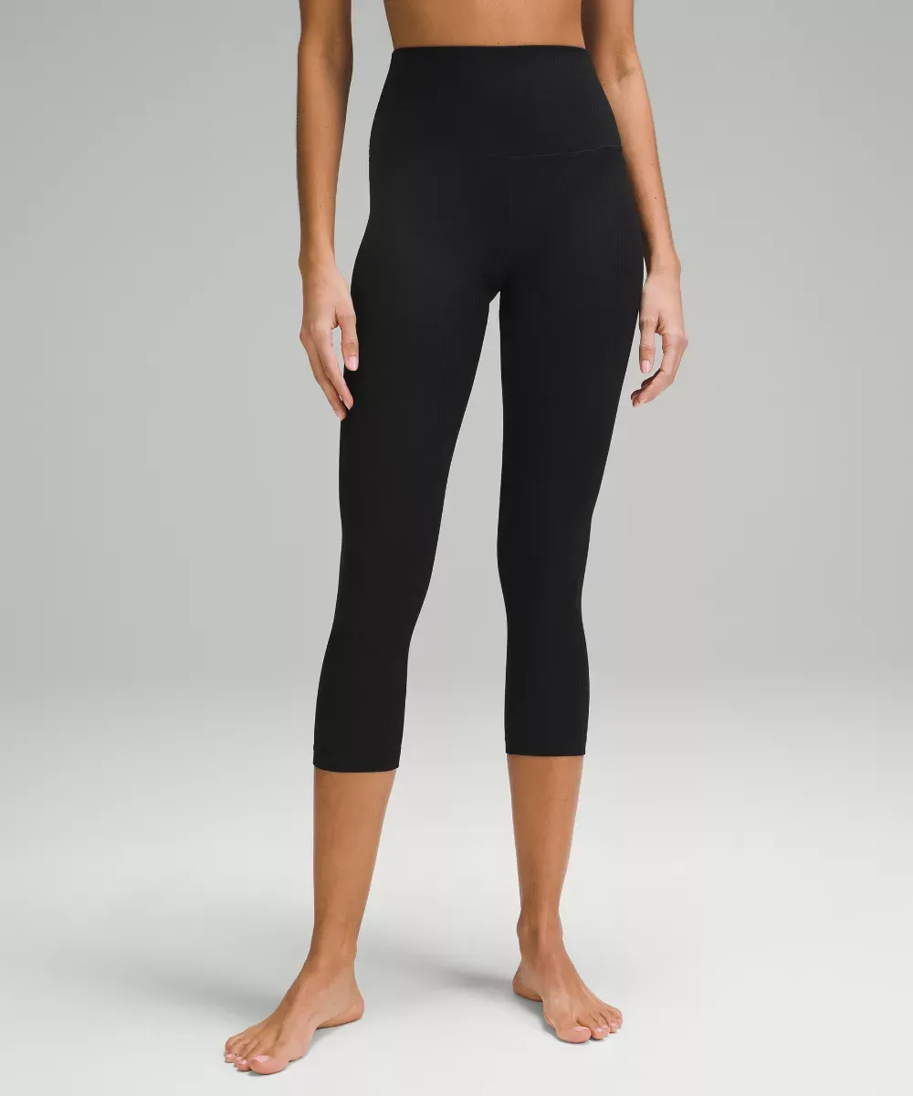 Lululemon, Align High-Rise Ribbed Crop 23"