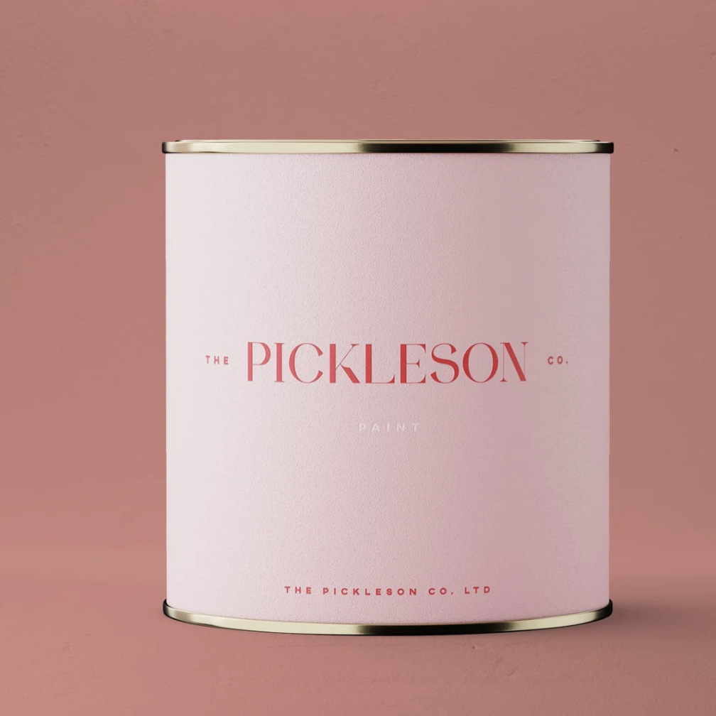 Pickleson pink paint tin