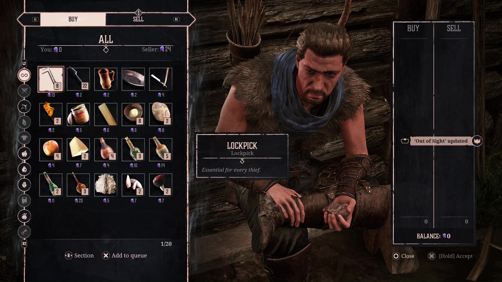 Mordrag sells the player lockpicks in Gothic 1 Remake